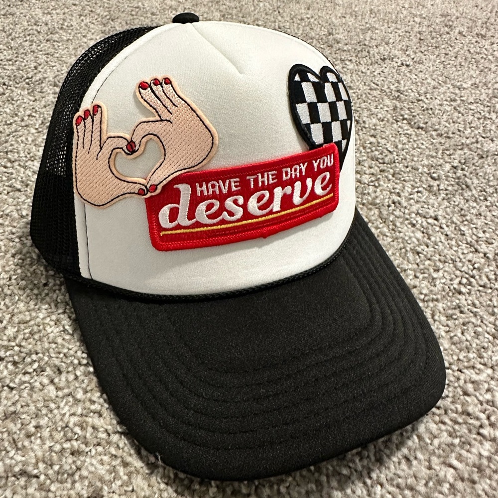 Black and White Trucker Hat